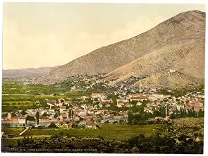Herzegowina: Trebinjica, general view, Herzegowina, Austro-Hungary