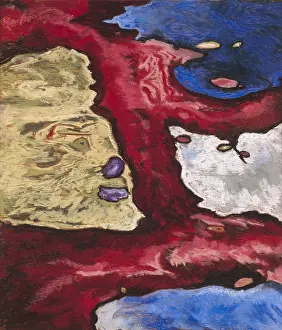 Plywood: TREE FORMS AND WATER, by Arthur Dove, 1928, American