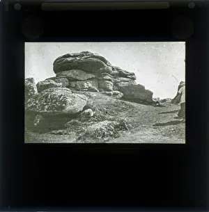 Alex Lambert Lantern Slide Collection: Top of Tremcrom Hill, Cornwall
