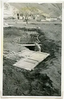 Cuevas: Trench at Cuevas Labradas and Dr. Saxton