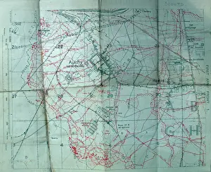 Hulluch: Trench maps belonging to Sergeant Ernest Blaikley