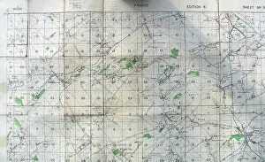 Hulluch: Trench maps belonging to Sergeant Ernest Blaikley