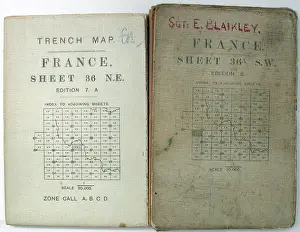 Hulluch: Trench maps belonging to Sergeant Ernest Blaikley