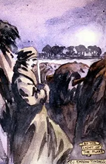 Glare: Trenches at La Boutillerie, forward of Fleurbaix, WW1