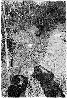 Cuanavale: Trenches marking the embattlements surrounding Cuito