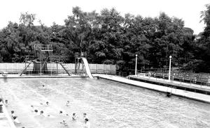 Trentham: Trentham, Park Swimming Pool c1955