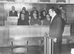 Courtrooms: Trial against Hermann Postl for murder