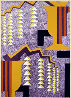 Arrows: Triangles and shapes abstract art deco design