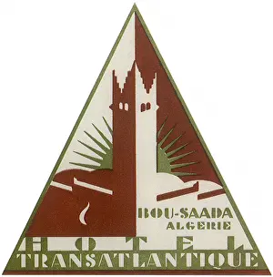 Saada: Triangular Luggage Label from Algeria