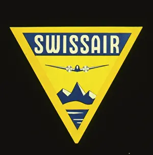 Retrograph: Triangular Swissair label design