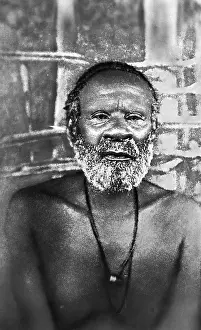 Shirtless: Tribal chief Bamwalla, 1884