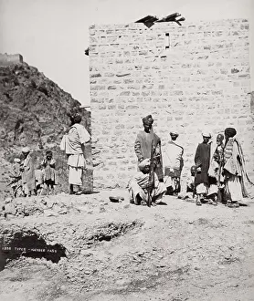 Khyber: tribal group, Khyber Pass, India, North West Frontier