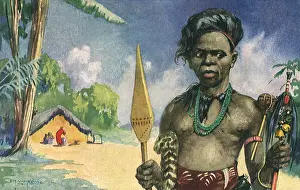 Tribesman: Tribesman and Hut