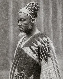 Tribesmen: Tribesman in ornate cap, Cameroon, Central West Africa
