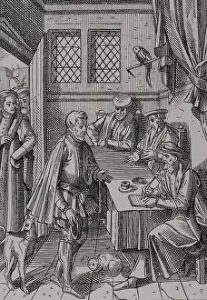 Lacroix: Tribunal of the King's Bailiff. Engraving. Facsimile