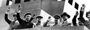 Dimitrov: On the Tribune of the Lenin Mausoleum, Shvernik, ?