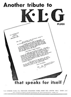 Sparking: Another Tribute To KLG Sparking Plugs