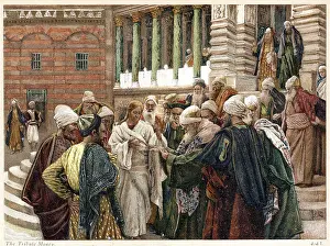 Tribute: The Tribute Money. Jesus telling his questioners