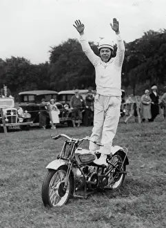 Crieff: A trick motor-cyclist. Strathearn