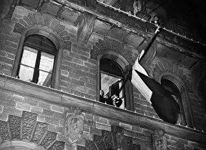 Transferred: The tricolour is removed in the Saar area, 1935