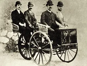 Tricycles: Tricycle with two wheels in front equipped with