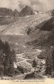 Trient: Trient Glacier and the Pointe D'Orny Mountain