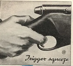 Fanzine: Trigger squeeze - font and graphic in Popular Mechanics maga