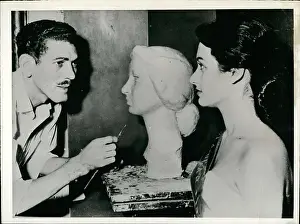 Trina: Trina Lluberras, Miss Sugar, models for portrait bust