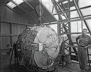 Gadget: Trinity Test Site, Norris Bradbury at Test Tower