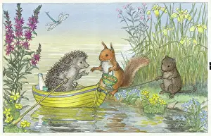 Vole: A Trip on the River - Hedgehog in boat, squirrel
