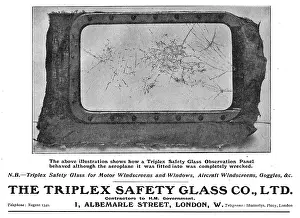 Windshields: Triplex Safety Glass Aeroplane Goggles & Windshields