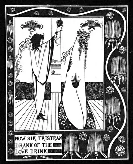 Iseult: Tristan, mythical figure, scene, drinking the
