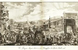 Joseph Schalbacher: The Triumph of Pompey in Rome, 61 BC