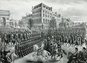 C1871: Triumphal entry of the Germans into Paris