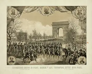 C1871: Triumphal entry into Paris. by the German army