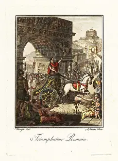 L. Labrousse: Triumphator receiving a triumph in ancient Rome
