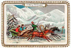 Troika: Troika ride on a Christmas card