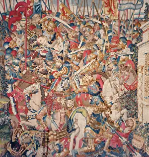 Priam: The Trojan War: Achilles Death. ca. 1470. Left