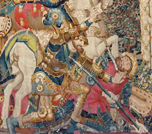 Muerte: The Trojan War: Achilles Death. ca. 1470. Left