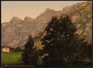 Romsdalen: Troldtinderne from hole, Romsdalen, Norway