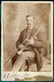 Unnamed: Trombonist 1890s Photo