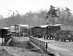 Helmstedt: US troop transport to Berlin leads through Soviet zone