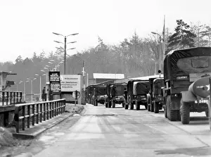 Helmstedt: US troop transport to Berlin leads through Soviet zone