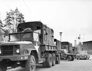 Helmstedt: US troop transport to Berlin leads through Soviet zone