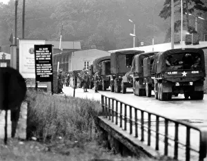 Helmstedt: US troop transport to Berlin leads through Soviet zone