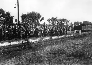 Reichsbahn: Troop transport to the front, 1939