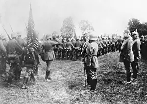 Armistice: Troop visit of the Emperor, 1917