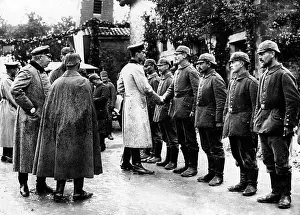 Lueneburg: Troop visit at the Western Front, 1916