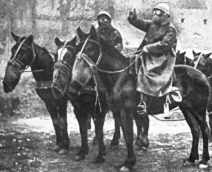 Troopers: Trooper in gas warfare, 1917