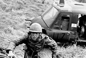 Highlands: Troops make an air assault from a UH-1 Huey into